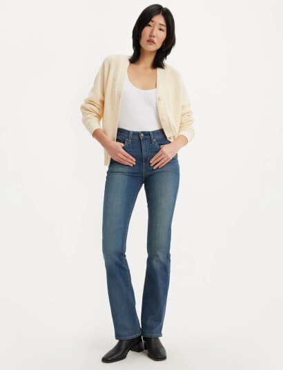 Levi"s® 725 High Rise Bootcut Tore It   Blue   27 x 30