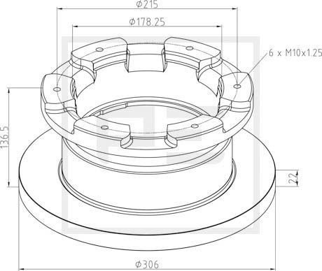 Bremseskive PETERS ENNEPETAL 026.671-10A