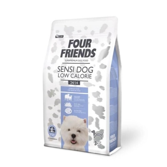 FourFriends Sensitive Low Calorie Hundefôr med Lam og Ris 12 kg
