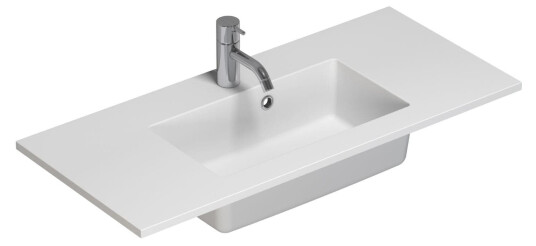 Dansani Mini Minore Komposittservant 80,2x35,5 cm, m/1 blanderhull, Hvit Matt