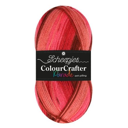 Scheepjes Colour Crafter Parade Garn 401 Rød Blend