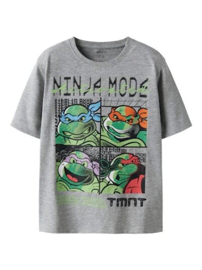 Name It Don TMNT t skjorte til barn grey melange 116