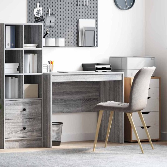Grått skrivebord Grå sonoma Konstruert tre 90 x 50 x 76 cm Grått skrivebord Grå sonoma Konstruert tre 90 x 50 x 76 cm