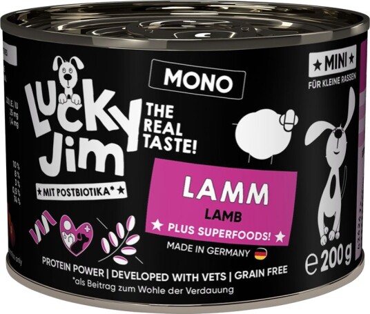 Lucky Jim Våtfôr Mini Mono Lam 24 X 200 G