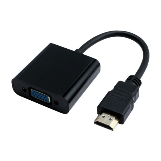 Eletra HDMI 1,4 M   VGA F 0,2M kabel svart