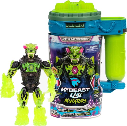 MrBeast Lab Mutationskammer Sten Panter Actionfigur