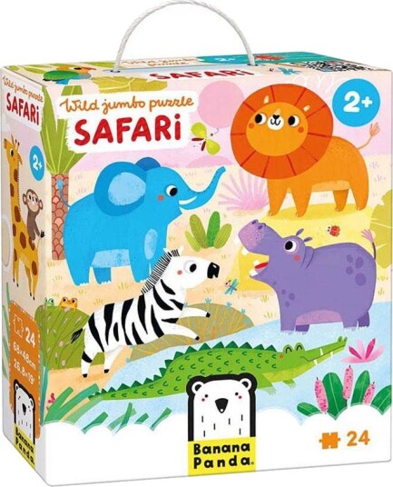 Banana Panda Wild Jumbo Puslespill 24 Brikker Fra 2 År Safari
