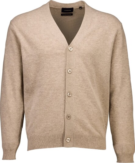 Lindbergh Recycled Lambswool Mix Jumper LT SAND MEL S Lindbergh Recycled Lambswool Mix Jumper LT SAND MEL S