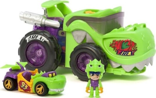 Magic Box Set T Racers T Rex Mega Wheels Bilutskyter Og Sjåfør Magic Box Set T Racers T Rex Mega Wheels Bilutskyter Og Sjåfør