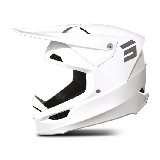 Shot Race Gear Crosshjelm Shot Furious Solid Hvit