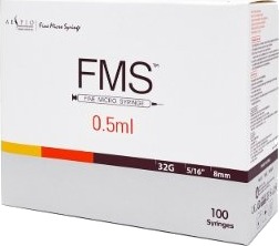 FMS Micro Syringe 32G 0,5ml 100 stk