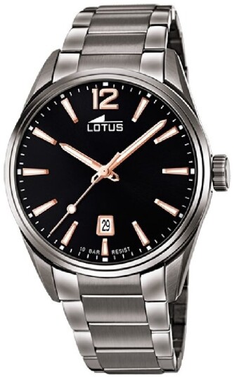 Lotus Herreklokke 18684/2 Chrono Sort/Stål Ø42 mm