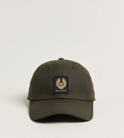 Belstaff Phoenix Wax Logo Cap Faded Olive