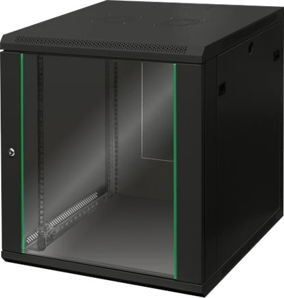 Digitus Dynamic Basic Dn-19 12U-6 6-Ec-Sw Rack Skap Veggmonterbar Svart Ral 9005 12U 19"
