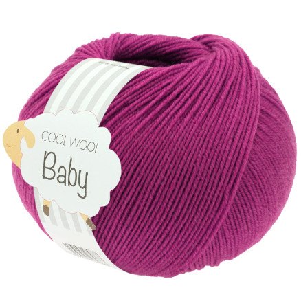 Lana Grossa Cool Wool babygarn 340 Fuchsia Lana Grossa Cool Wool babygarn 340 Fuchsia