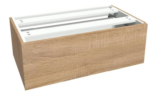 Vikingbad Sideskap Slett MIE Demi - Mål: B(60-90)Xh46xd29 cm Lys eik / 80cm