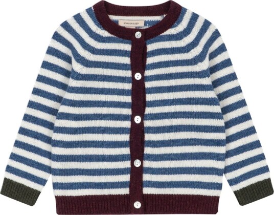 Konges Sløjd Cardigan   Ull/Polamid   Belou   Høst Stripe   Konges Sløjd   7 8 år (122 128)   Cardigan Blå Hvit