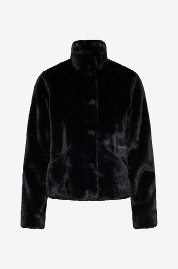 Only Jakke onlNewvida Life Faux Fur Jacket Otw Svart Only Jakke onlNewvida Life Faux Fur Jacket Otw Svart