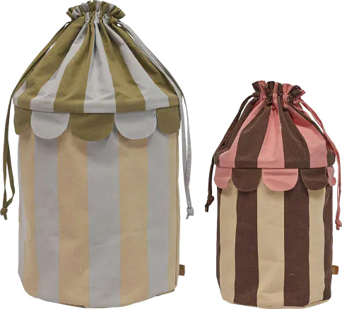 OYOY MINI Saga Kurv Sett Med 2 Beige One Size OYOY MINI Saga Kurv Sett Med 2 Beige One Size