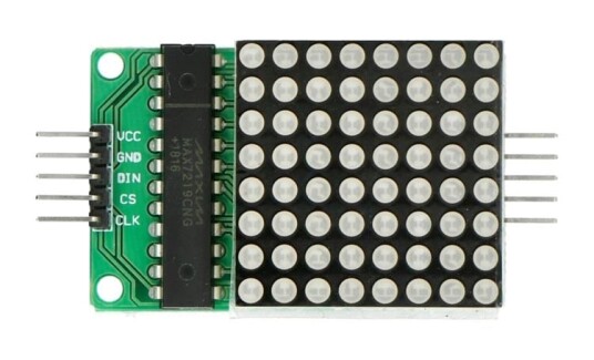 LED matrise 8x8 med MAX7219 driver 32x32mm