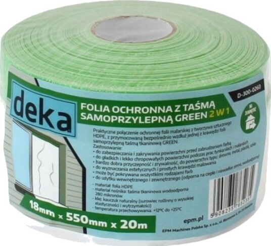 Beskyttelsesfolie Til Kontor/Bedrift 55 Cm X 20 M Grønn For Utendørs