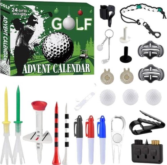 2026 Junior Golf Julekalender for menn 24 dagers nedtellingskalender til jul for pappa ektemann eller kjæreste