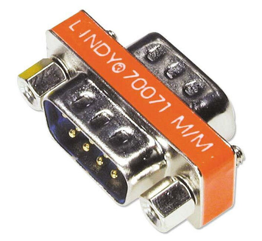 LINDY 9-Pin D Gender Changer Factory Sealed
