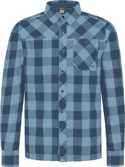 Rab  Boundary Shirt Herre, Obk Orion Blue Check, XL