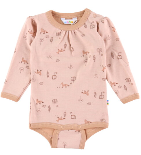 Joha Body L/æ Ull/Bomull Fersken Joha 50 Langermet Body Rosa