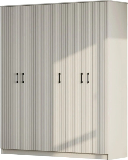Ivon Garderobe 175x184 cm - Matt Hvit