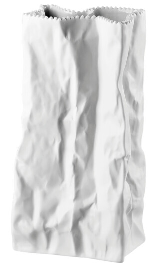Rosenthal Do Not Litter posevase matt hvit 22 cm