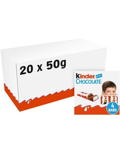 20 stk 4 Pakninger Kinder Sjokolader   Hel Eske 1 kg Limited Edition