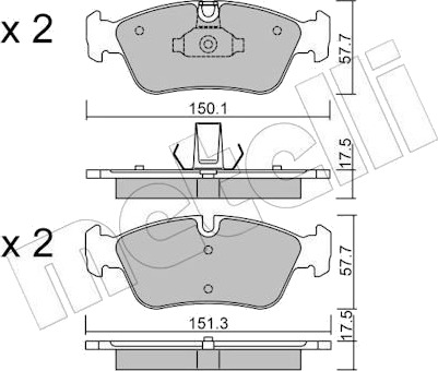 METELLI 22 0260 0 Bremseklosser