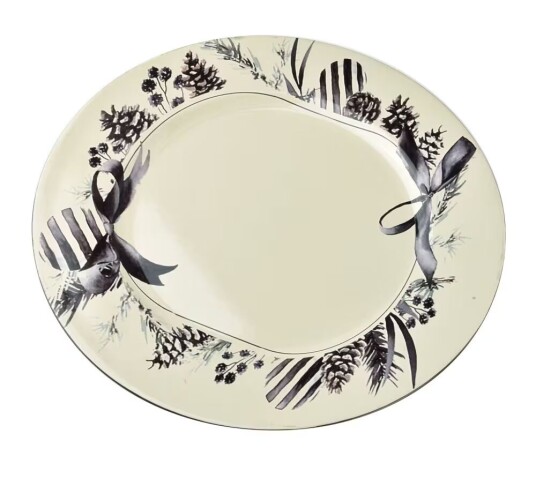 Mdx Blanche Festlig Dekorativ tallerken 33x2 cm