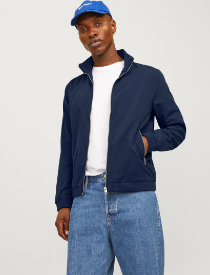 Jack & Jones Jjerush Harrington Bomber Noos - Navy - XS