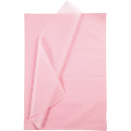 Diverse Silkepapir ark 50x70 cm 17 g lys rosa 10 ark 1 pk