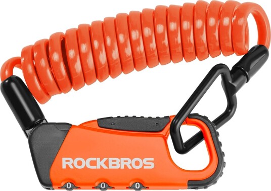 Rockbros Sykkellås Rbk6n Med Kode - Oransje