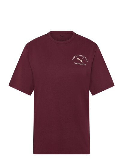 PUMA Puma Class Relaxed Tee - Burgundy - XS