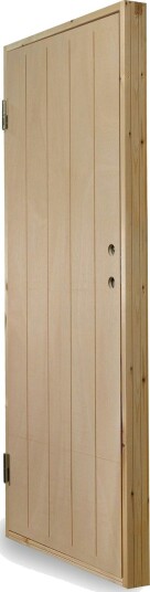 Lagderdør Jabo Ubehandlet Sporfrest Plywood 9x20 dm Hengnin Venstre
