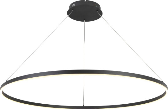 Halo LED ringlampe sort