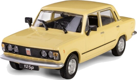 Daffi PRL Fiat 125p Modellbil 1:43 Gul