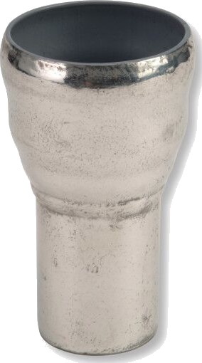 70 x 75 mm overgangsstykke GM-X hylse for PVC-spiss Galvanisert