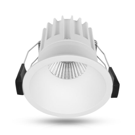 Downlight AGGE Round Spot Antiglare 82 mm IP44 / CCT / Dimbar Hvit