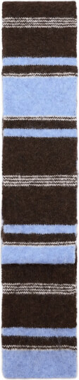 Mango Striped Scarf Blue ONE SIZE
