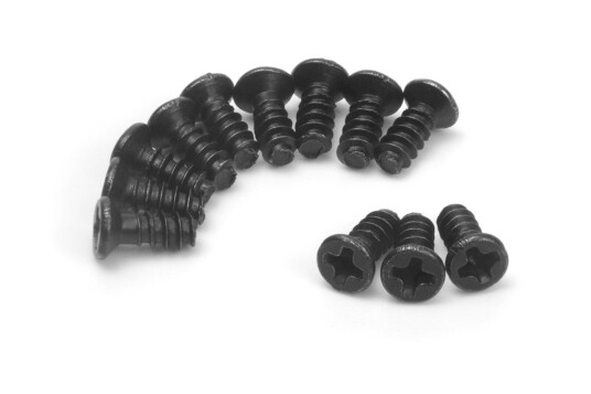 BlackZon KBH02 Senkhodet selvborende skruer til RC-bil 2,3x4mm