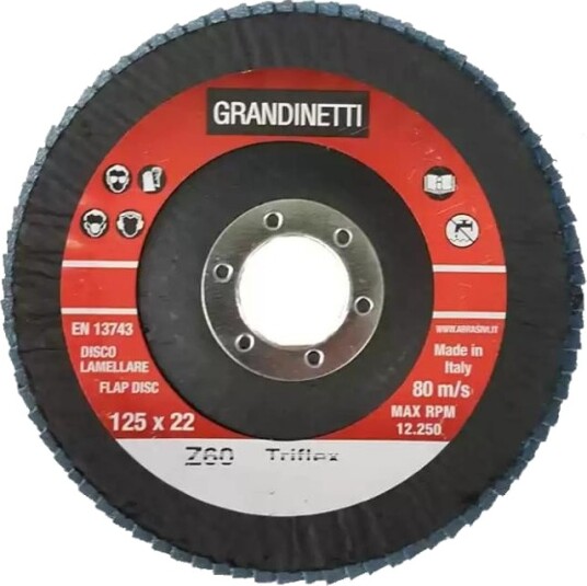 Grandinetti L125Z060TFC Slipeskive, vinkelsliper Grandinetti L125Z060TFC Slipeskive, vinkelsliper