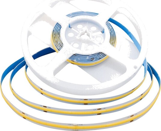 5m 10W/m LED COB strip 24V IP20 3000K 1000lm/m Kulør : Kald