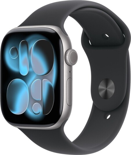 Apple Watch Series 11 GPS 46mm Space Grey Aluminium Case with Black Sport Band M/L Apple Watch Series 11 GPS 46mm Space Grey Aluminium Case with Black Sport Band M/L