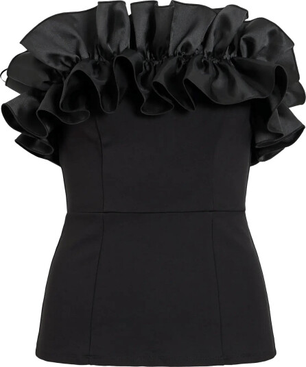 Vila Vilisse Strapless Top/Dc Black S