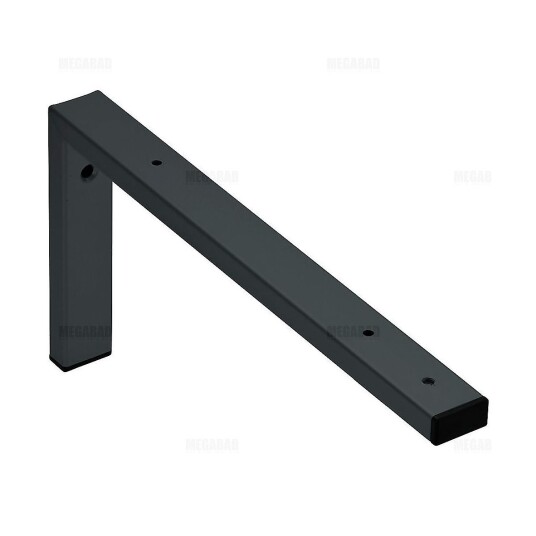 Duravit Konsollvinkel for benkeplate 425x200 mm, sort/mørk grå